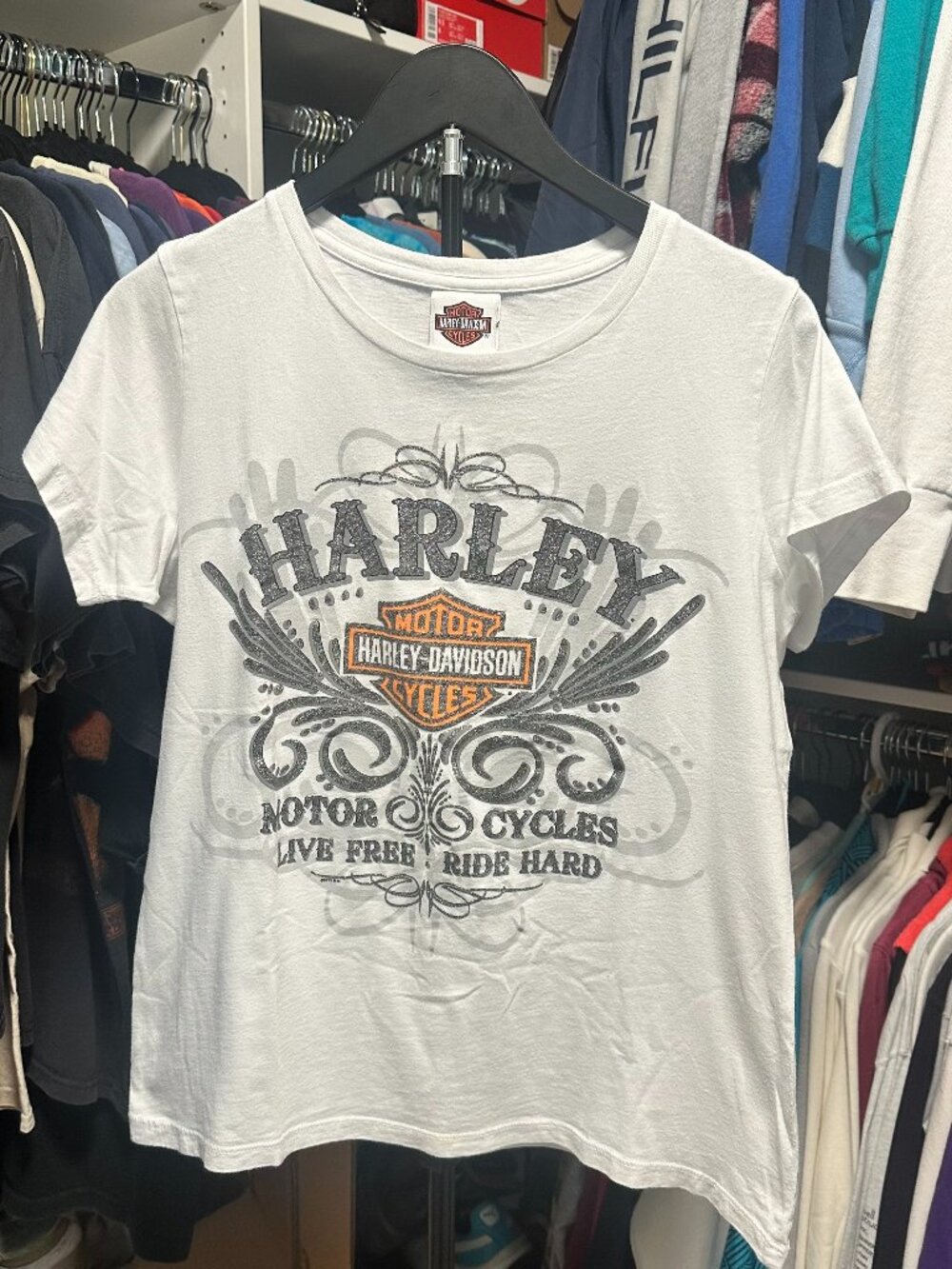 Women's 2012 Harley Davidson T-shirt Size Large